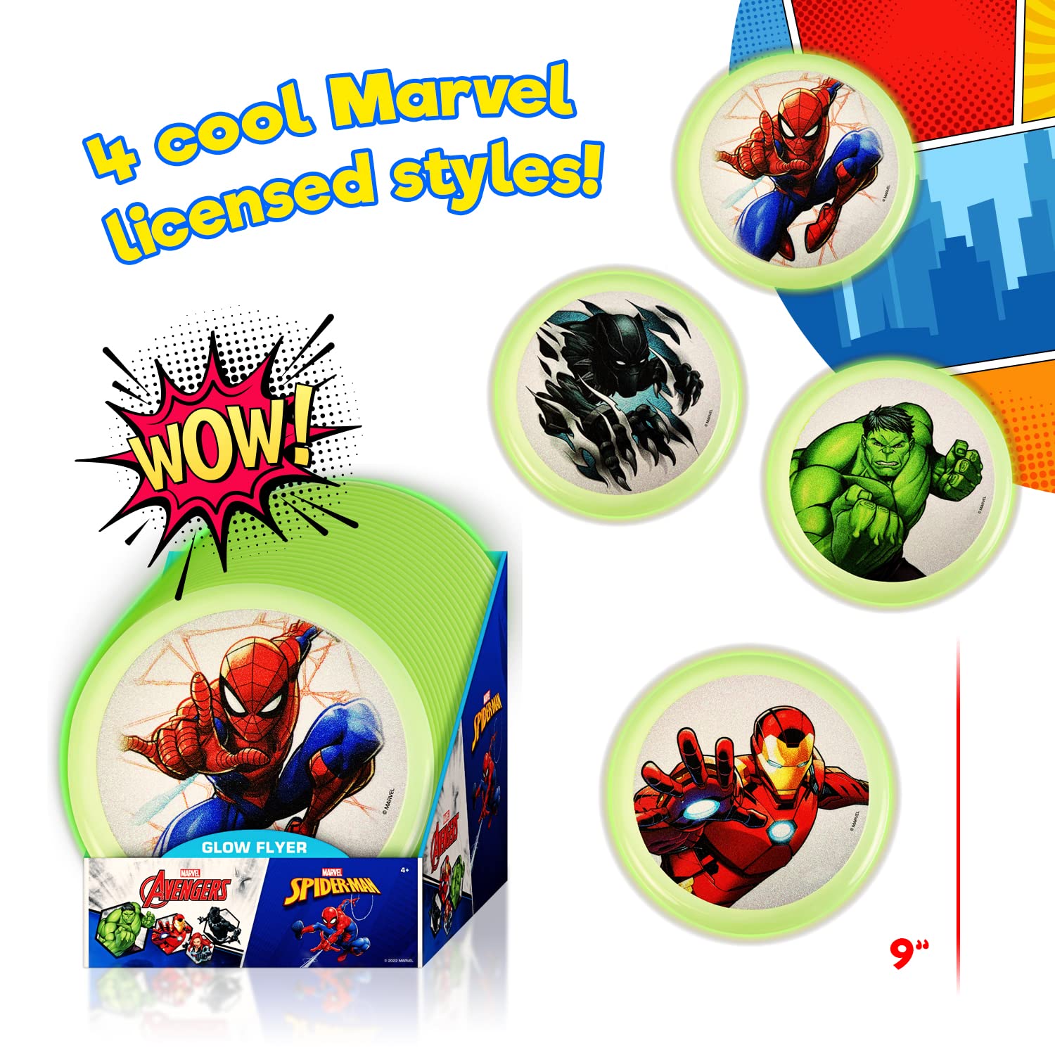 Amazon.com : JA-RU Marvel Avengers Glow in The Dark Flying